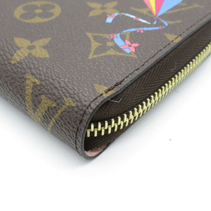 LOUIS VUITTON Zippy Wallet Japan Only Brown Rose valerine PVC coated canvas Monogram Vivienne M69054