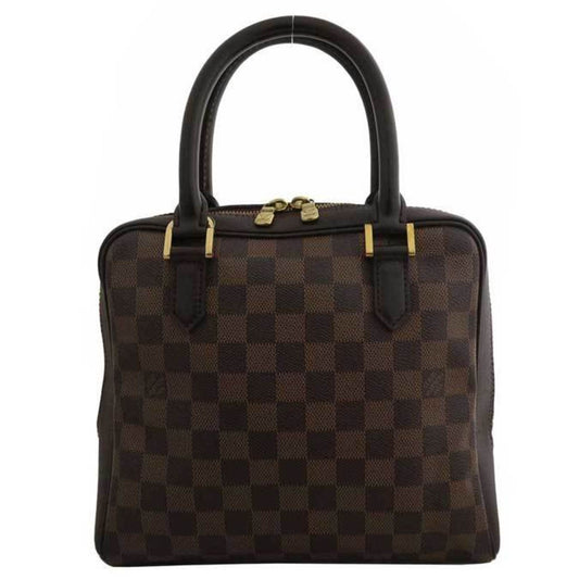 Louis Vuitton Bag Damier Brera Brown x Gold Hardware Canvas Leather Handbag Women's N51150