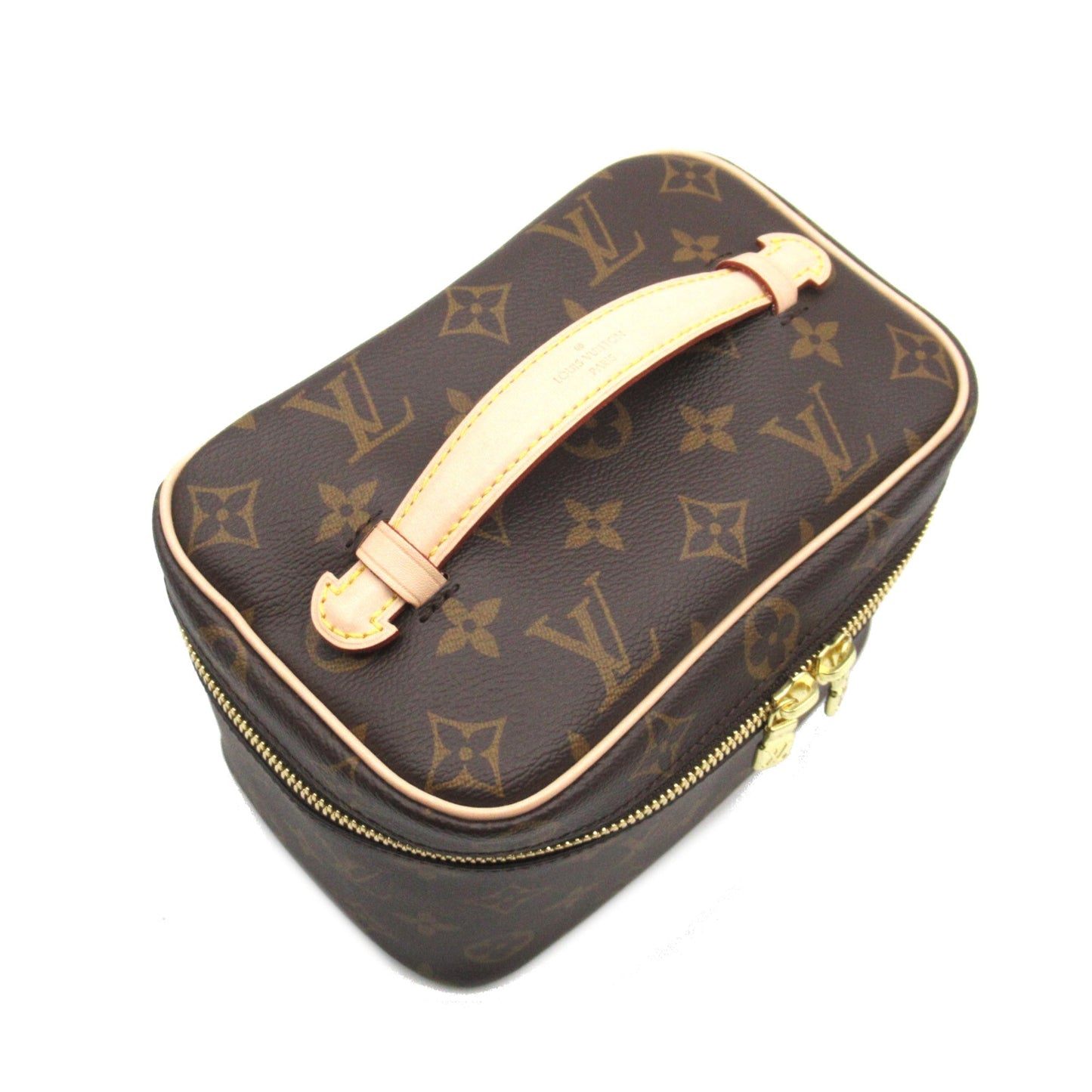 LOUIS VUITTON Nice Mini Vanity Bag Brown Monogram PVC coated canvas M44495
