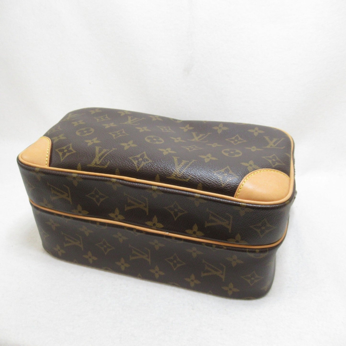 LOUIS VUITTON Nile Shoulder Bag Brown Monogram PVC coated canvas M45244