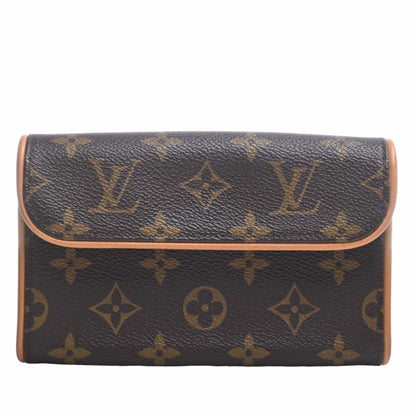 LOUIS VUITTON Monogram Pochette Florentine Waist Bag M51855 Brown Women's
