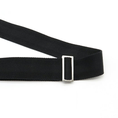 Gucci GG Nylon Waist Bag Pouch Body Leather Black 336672