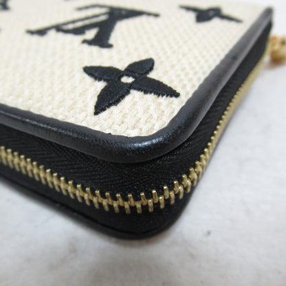LOUIS VUITTON LV by the Pool Zippy Wallet Round Long Wallet Black Natural cotton M82529