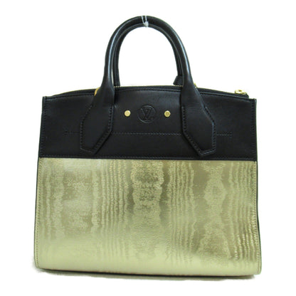 LOUIS VUITTON City Steamer PM 2wayShoulder Bag Gold Black leather M53015