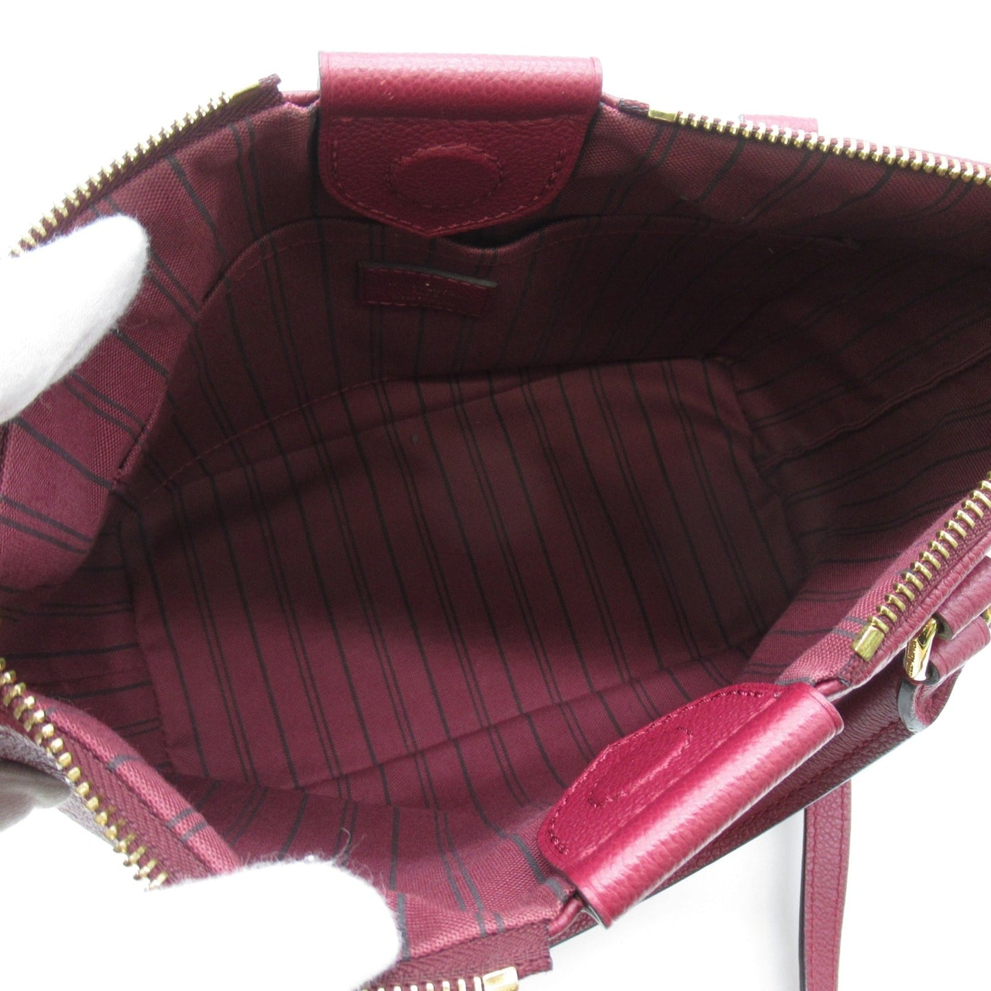 LOUIS VUITTON Mazarine PM Shoulder Bag Purple Leysin Monogram empreinte Calfskin [cowhide] M43215