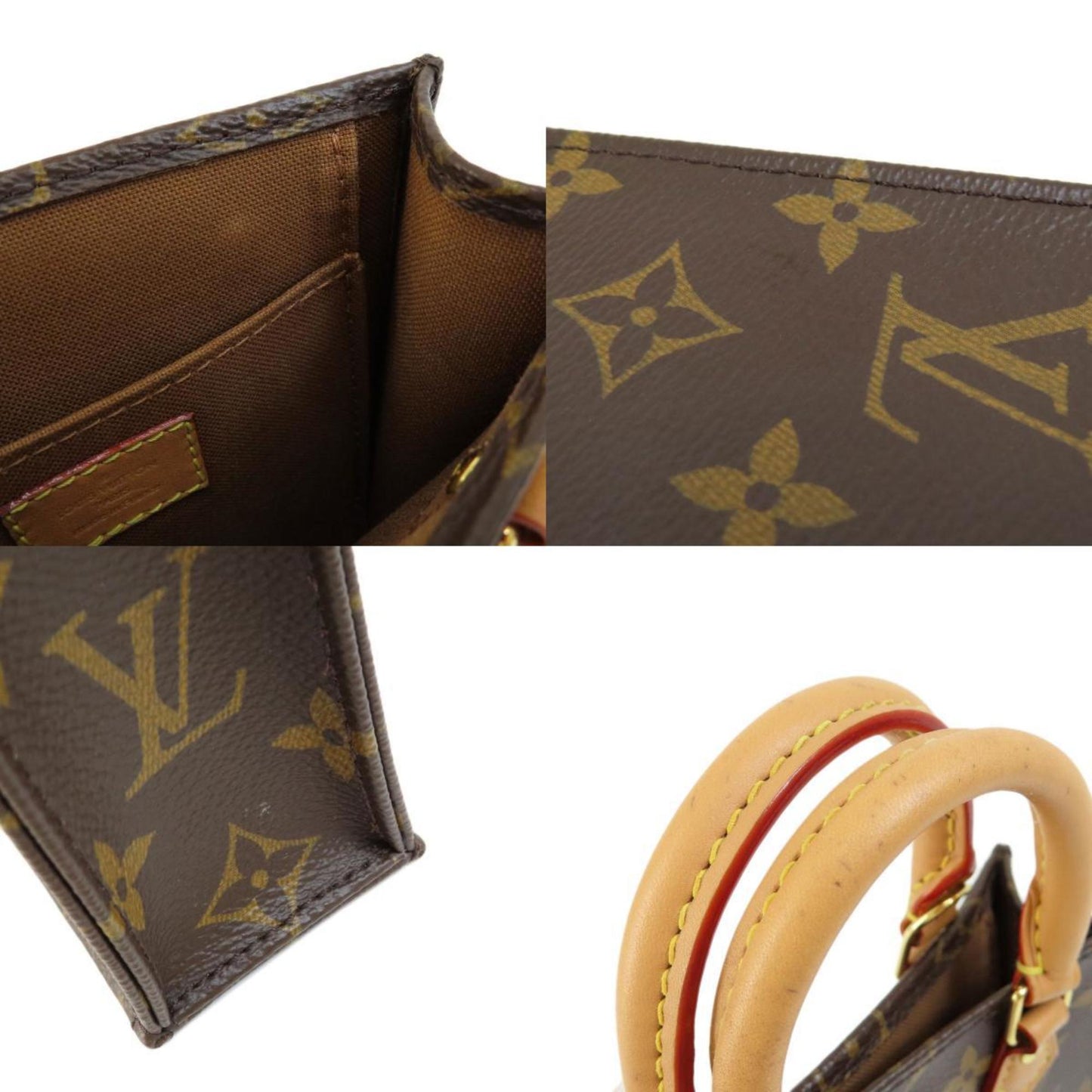 LOUIS VUITTON M69442 Petite Sac Pla Monogram Handbag Canvas Women's