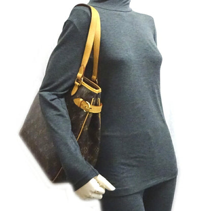 Louis Vuitton Batignolles Vertical Women's Shoulder Bag M51153 Monogram Brown