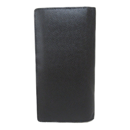 LOUIS VUITTON Foille Brazza Bifold Long Wallet Black Black Taiga leather M30501