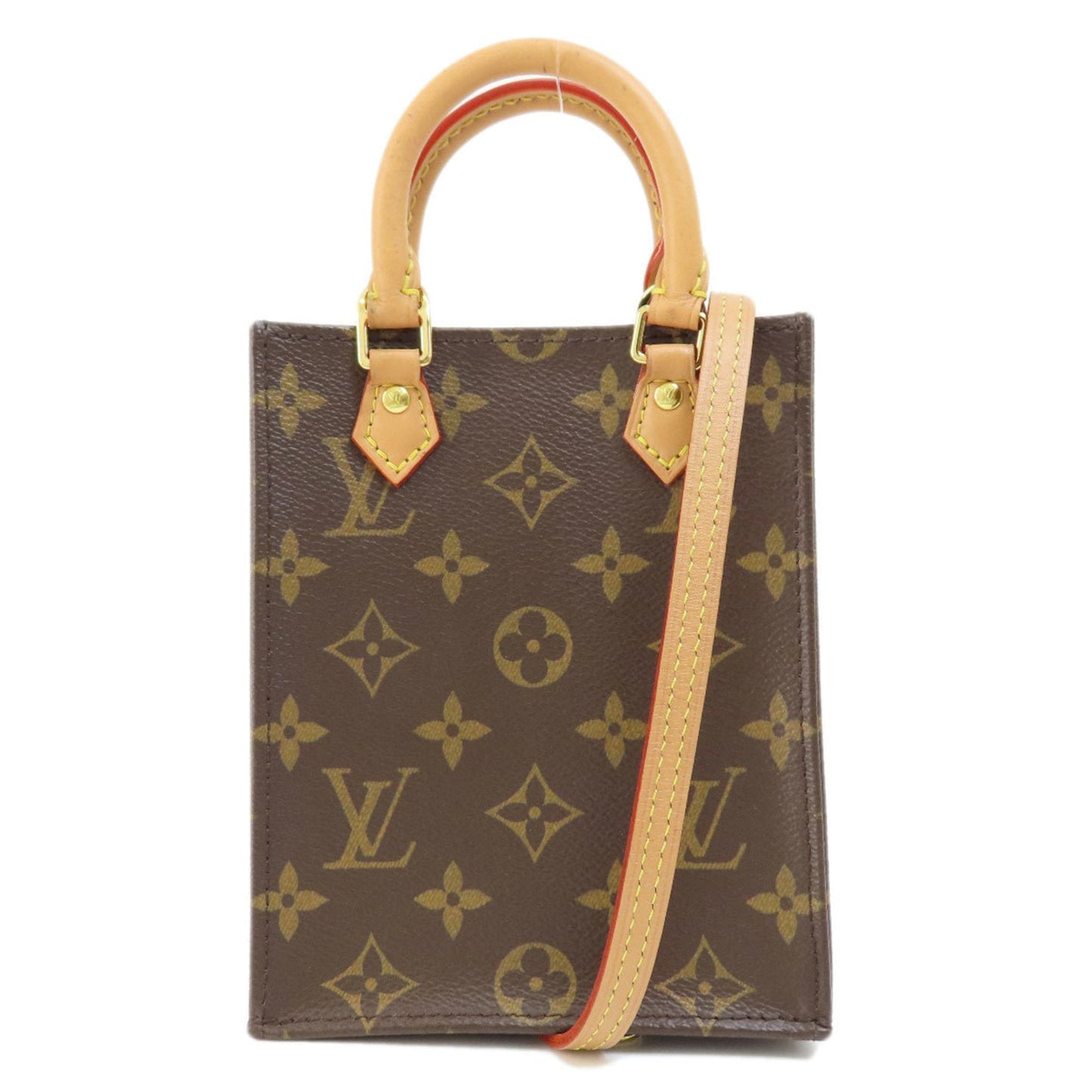 LOUIS VUITTON M69442 Petite Sac Pla Monogram Handbag Canvas Women's