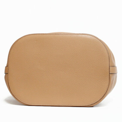 Gucci Shoulder Bag Bamboo Handbag Beige Women's Leather