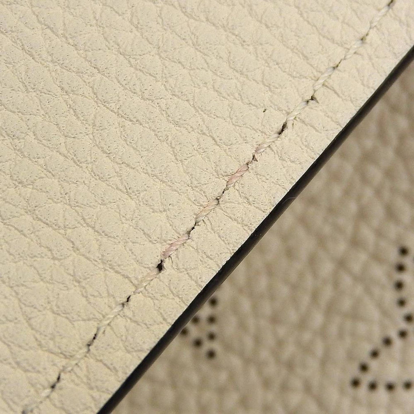 LOUIS VUITTON Monogram Mahina Babylon PM Shoulder Bag Punching Ivoire M50059