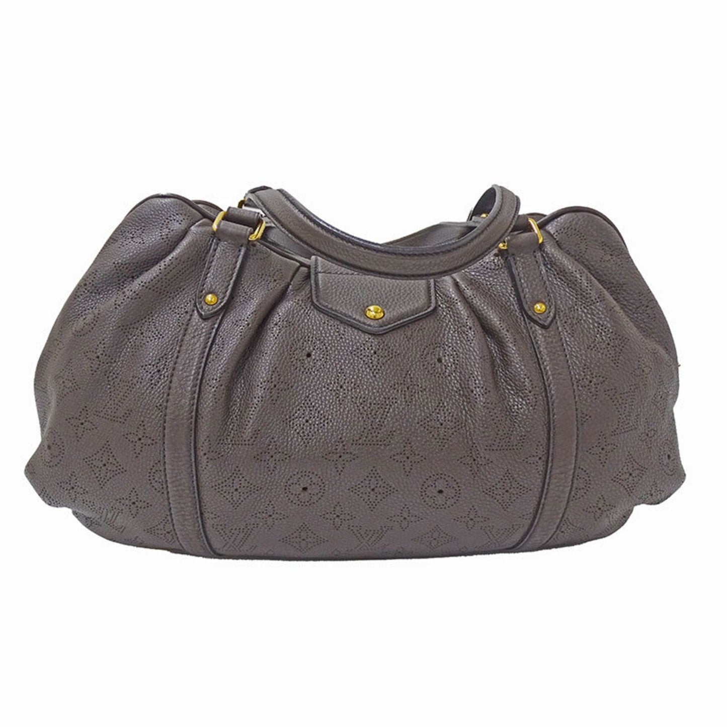 LOUIS VUITTON Mahina Women's Shoulder Bag Tote Lunar GM Chocolat Dark Brown M95969