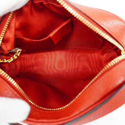 Gucci 517350 Women's Canvas Shoulder Bag Blue,Red Color,White
