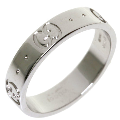 Gucci Icon Ring # 8 K18 White Gold Ladies
