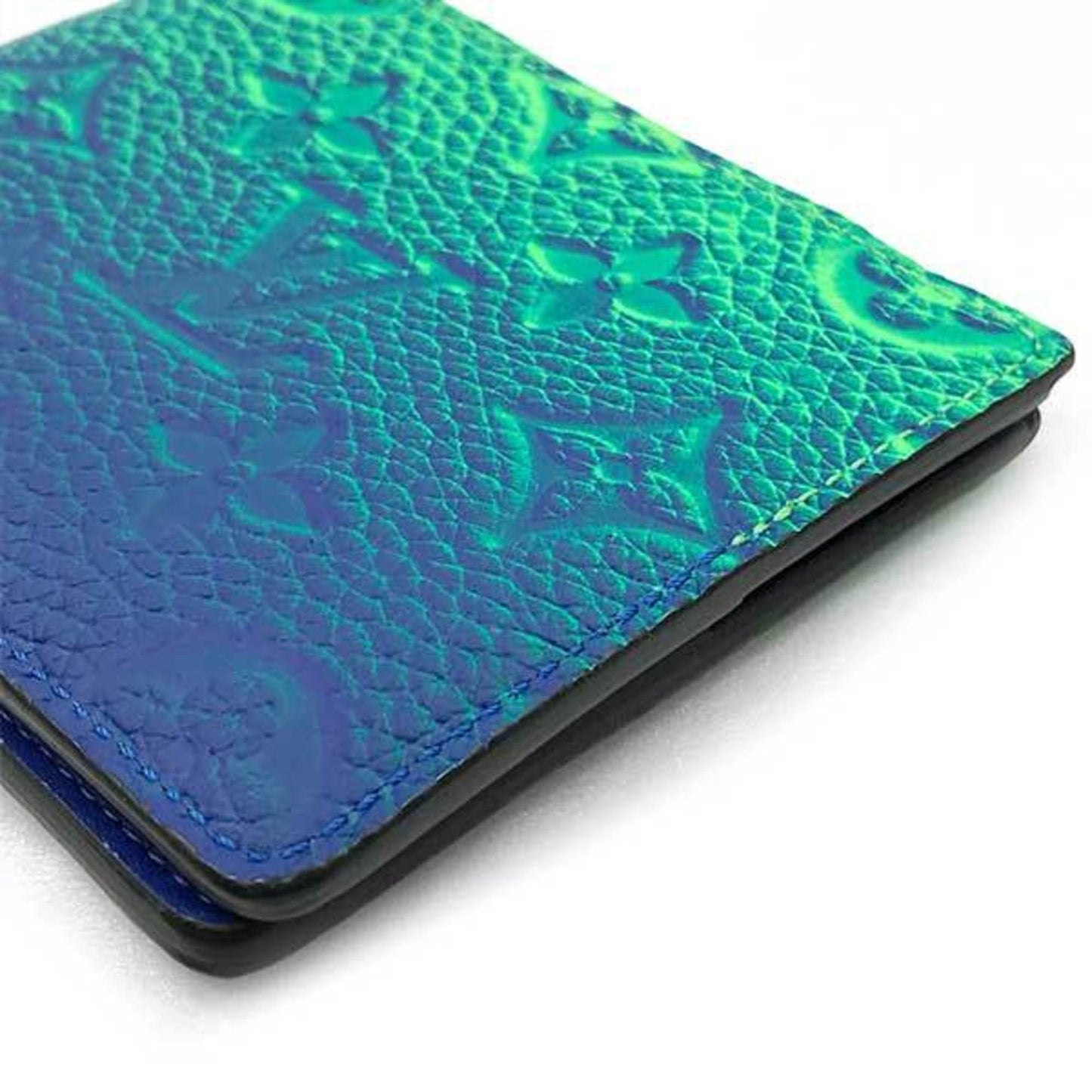 LOUIS VUITTON Portofeuil Slender NM Wallet Long Monogram Neon Color Blue x Green Men Women M81242