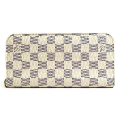 LOUIS VUITTON Bifold Long Wallet Damier Azur Portefeuille Unsolit Canvas Azure Ladies N63072 e55795a