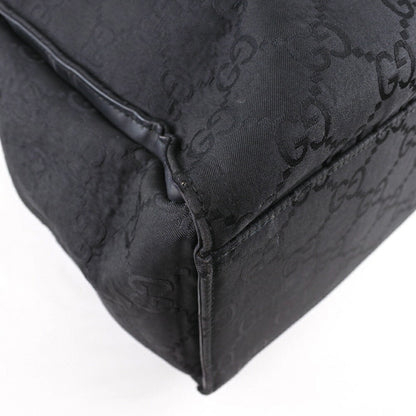 Gucci Bamboo 002-1010 GG Canvas Black Unisex Tote Bag