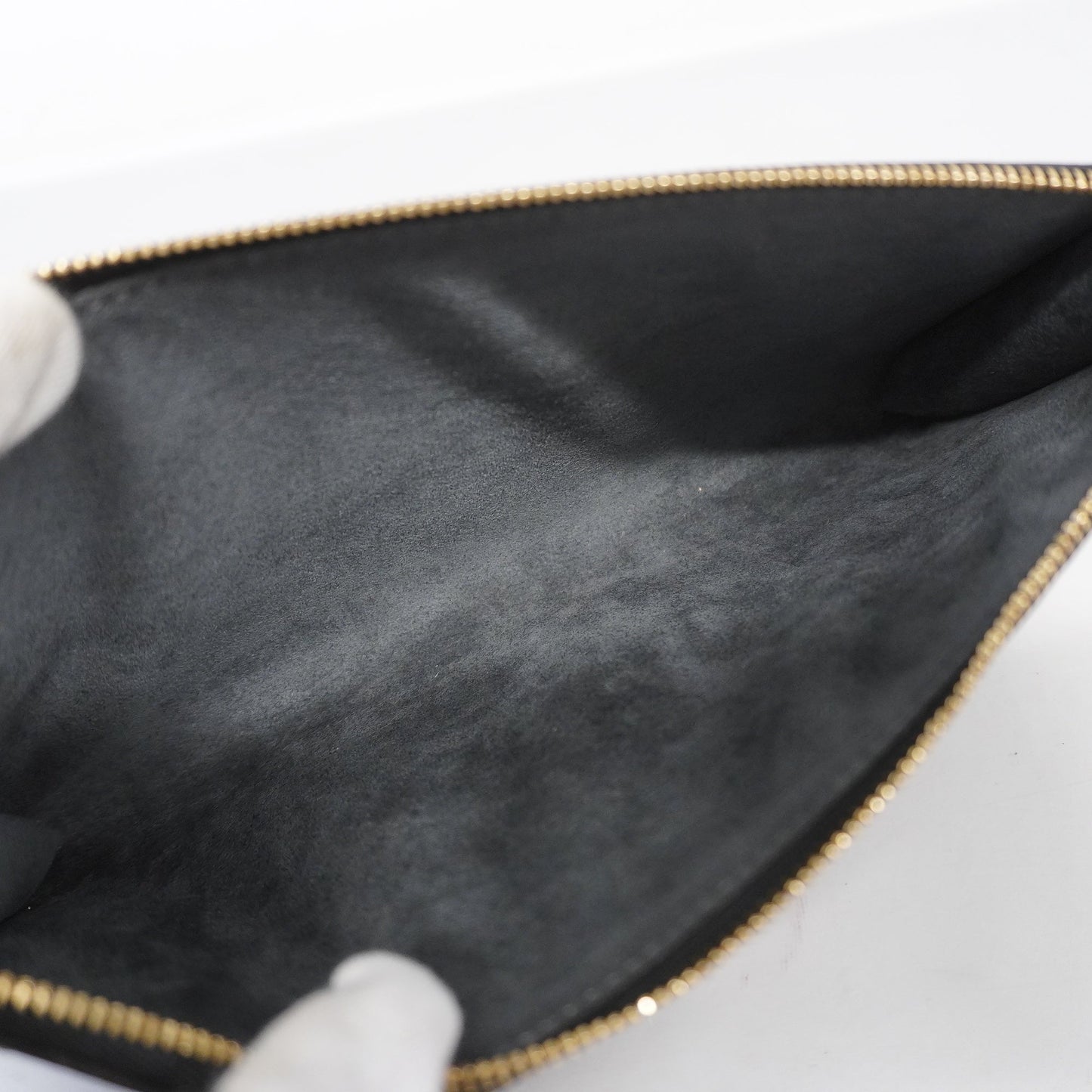 LOUIS VUITTONAuth  Epi Pochette Accessoir M52942 Women's Pouch Noir
