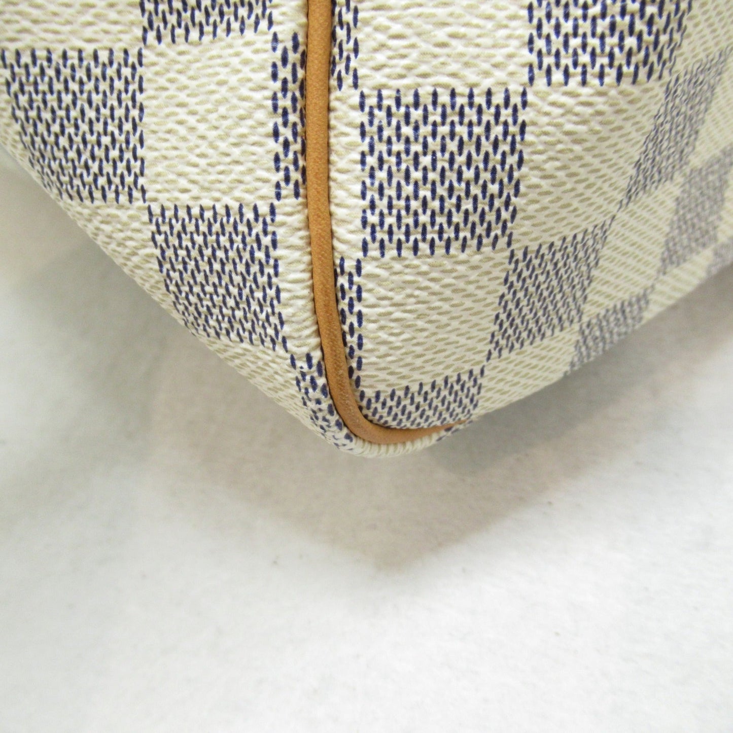 LOUIS VUITTON Speedy 30 handbag White Damier Azur PVC coated canvas N41533