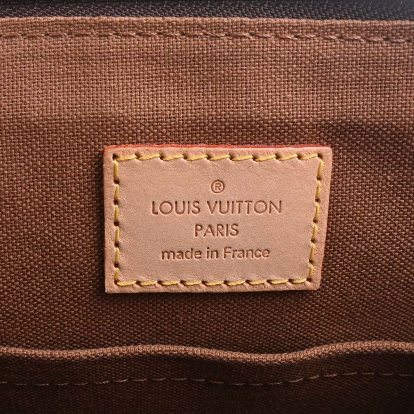 LOUIS VUITTON Monogram Popincourt Haut Tote Bag M40007 Brown Women's