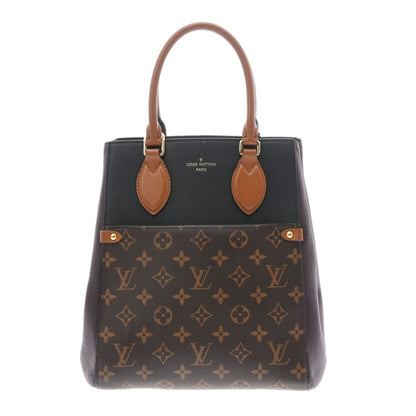 LOUIS VUITTON Monogram Fold Tote PM Noir Wine M45389 Women's Canvas Bag