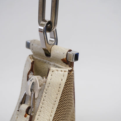 GUCCIAuth  Shoulder Bag 001 3873 Women's Canvas,Leather Shoulder Bag Beige,Ivory