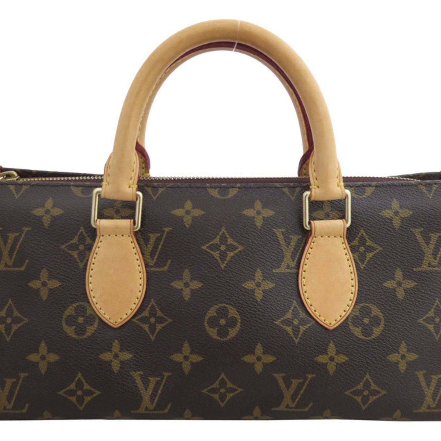 LOUIS VUITTON Handbag Monogram Popincourt Canvas Brown Women's M40009 e54399a