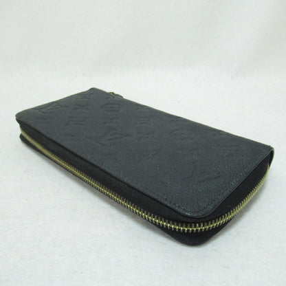 LOUIS VUITTON Zippy wallet purse Black Black Monogram empreinte leather M61864