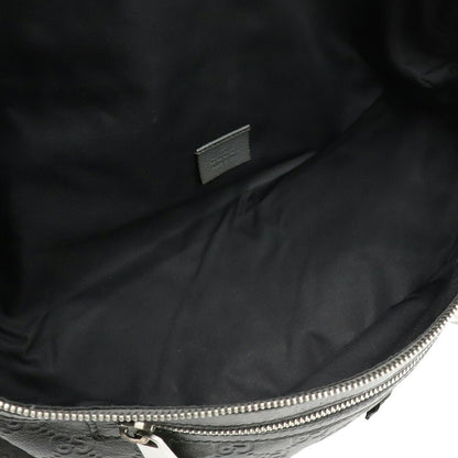 Gucci Shima Body Bag Hip Waist Pouch Rubber Coated Leather Gray 246409