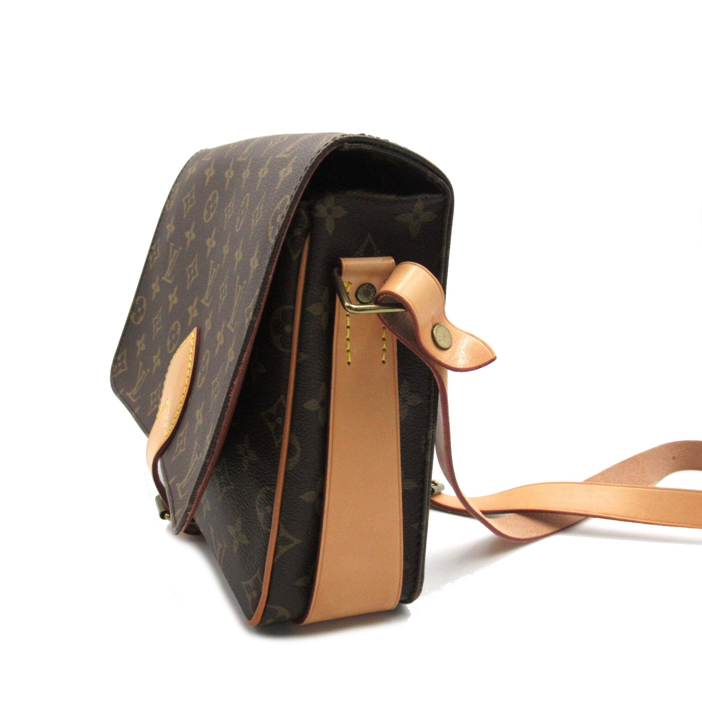 LOUIS VUITTON Cartouchiere 26 Brown Monogram PVC coated canvas M51252