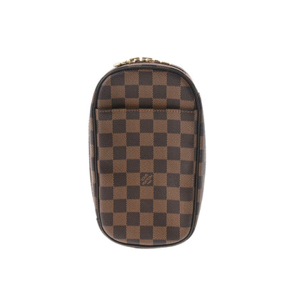LOUIS VUITTON Damier Pochette Ganju SP Order Brown N48048 Women's Canvas Body Bag