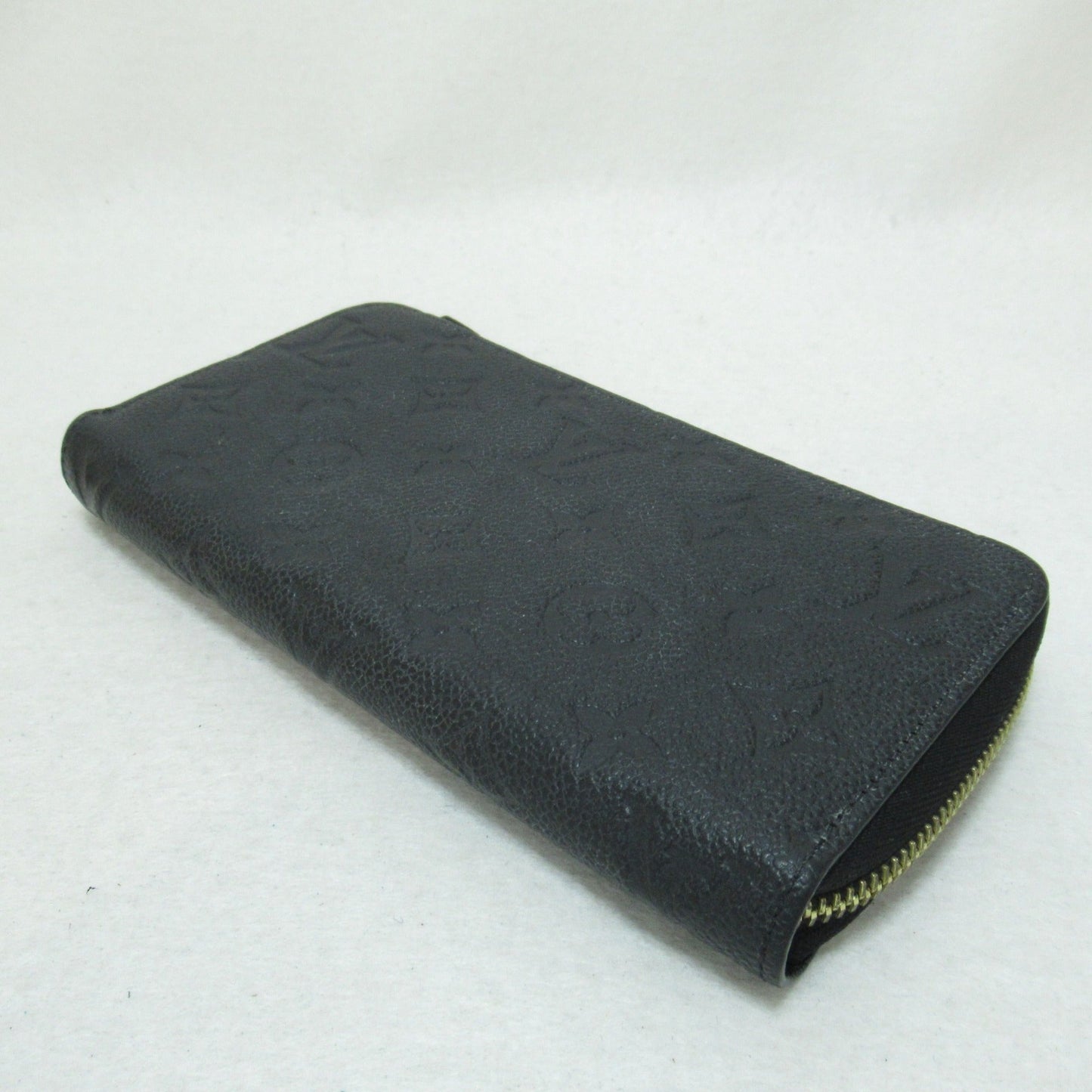 LOUIS VUITTON Zippy wallet purse Black Black Monogram empreinte leather M61864