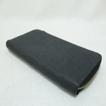 LOUIS VUITTON Zippy wallet purse Black Black Monogram empreinte leather M61864