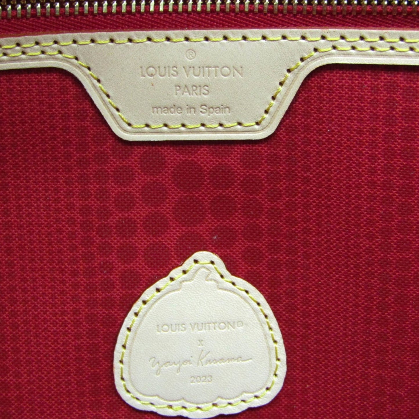 LOUIS VUITTON Monogram LV X YK Neverfull MM Dot Paint M46381 Women's Tote Bag Monogram,Multi-color