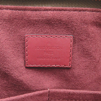 LOUIS VUITTON Flower zip tote MM Brown Red Bordeaux Monogram PVC coated canvas leather M44348
