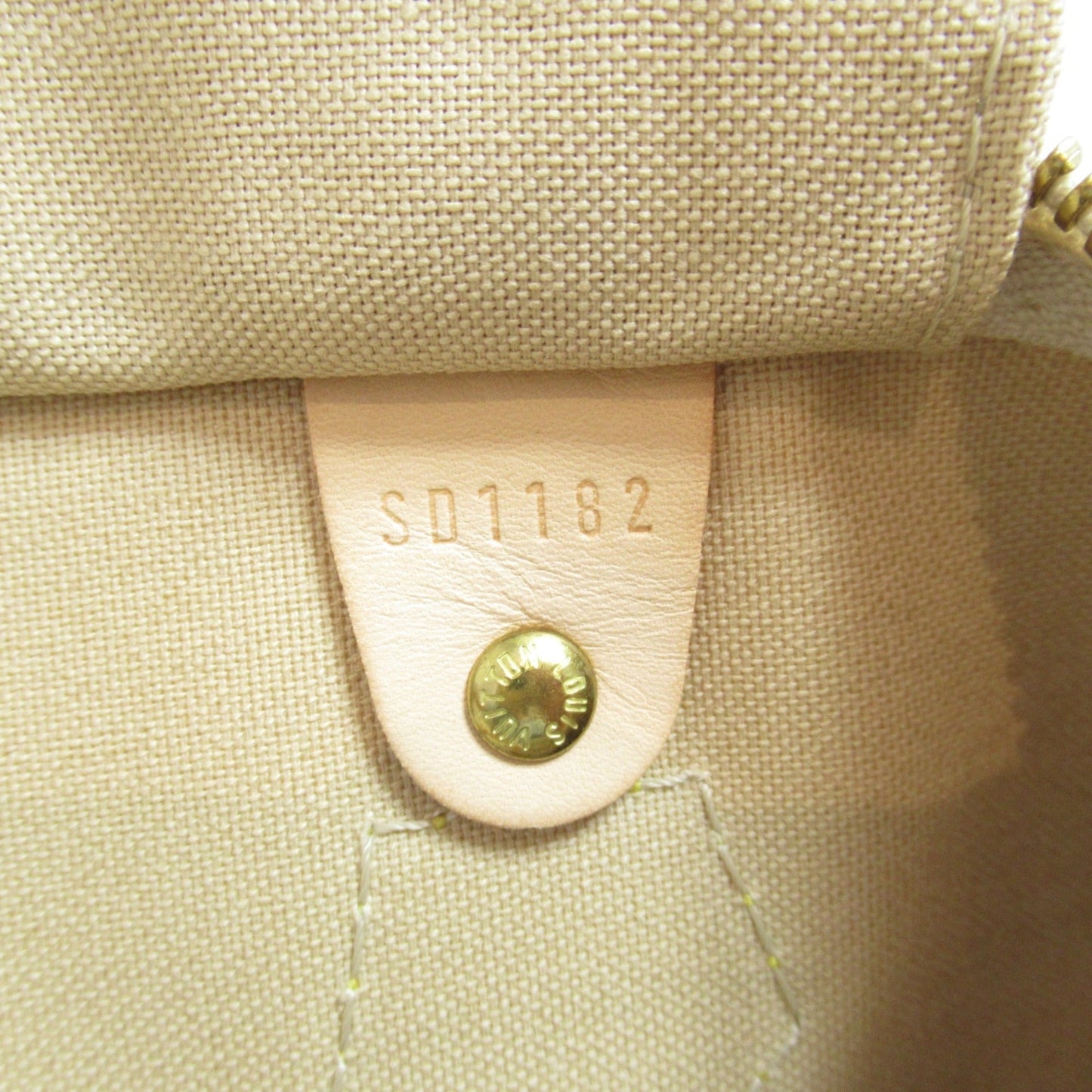 LOUIS VUITTON Speedy 30 handbag White Damier Azur PVC coated canvas N41533