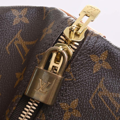 LOUIS VUITTON Monogram Keepall Bandouliere 55 Handbag Boston Bag M41414 Brown Women's