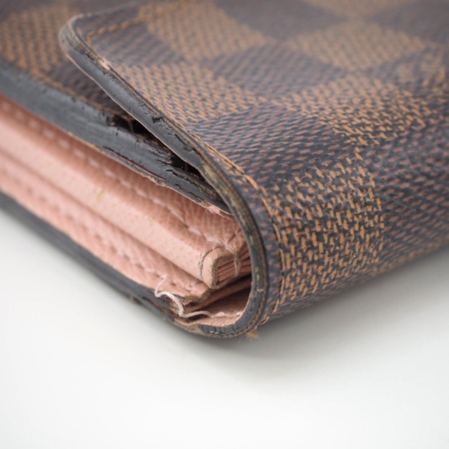 LOUIS VUITTON N60114 Portefeuil Sarah Damier Long Wallet Brown Women's