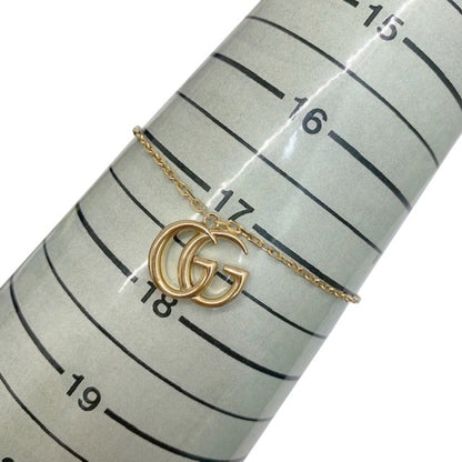 Gucci double G bracelet 501676 J8500 8000 17 jewelry brand K18YG 18-karat gold logo present gift lady's men's new article un