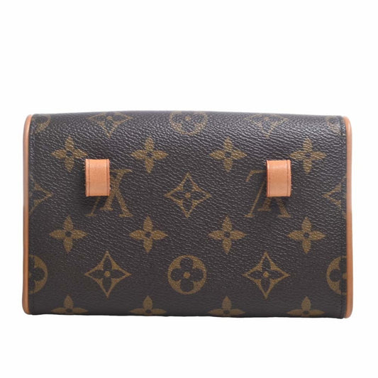 LOUIS VUITTON Monogram Pochette Florentine Waist Bag M51855 Brown Women's