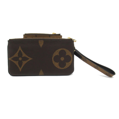 LOUIS VUITTON Pochette trio Brown Monogram / Giant Reverse PVC coated canvas M68756