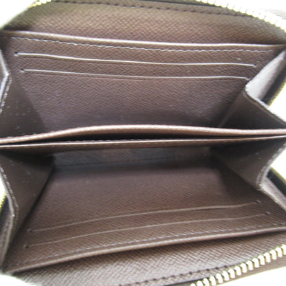 LOUIS VUITTON Zippy coin purse Brown Ebene Damier PVC coated canvas N63070