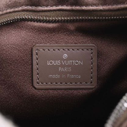 LOUIS VUITTON Monogram Satin Little Boulogne Handbag M92143 Brown Women's