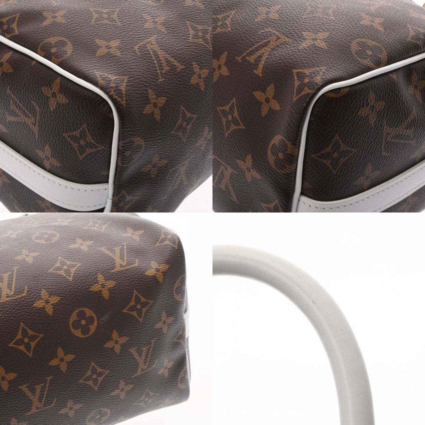 LOUIS VUITTON Monogram Speedy Bandouliere 25 Brown White M20754 Unisex Canvas Handbag