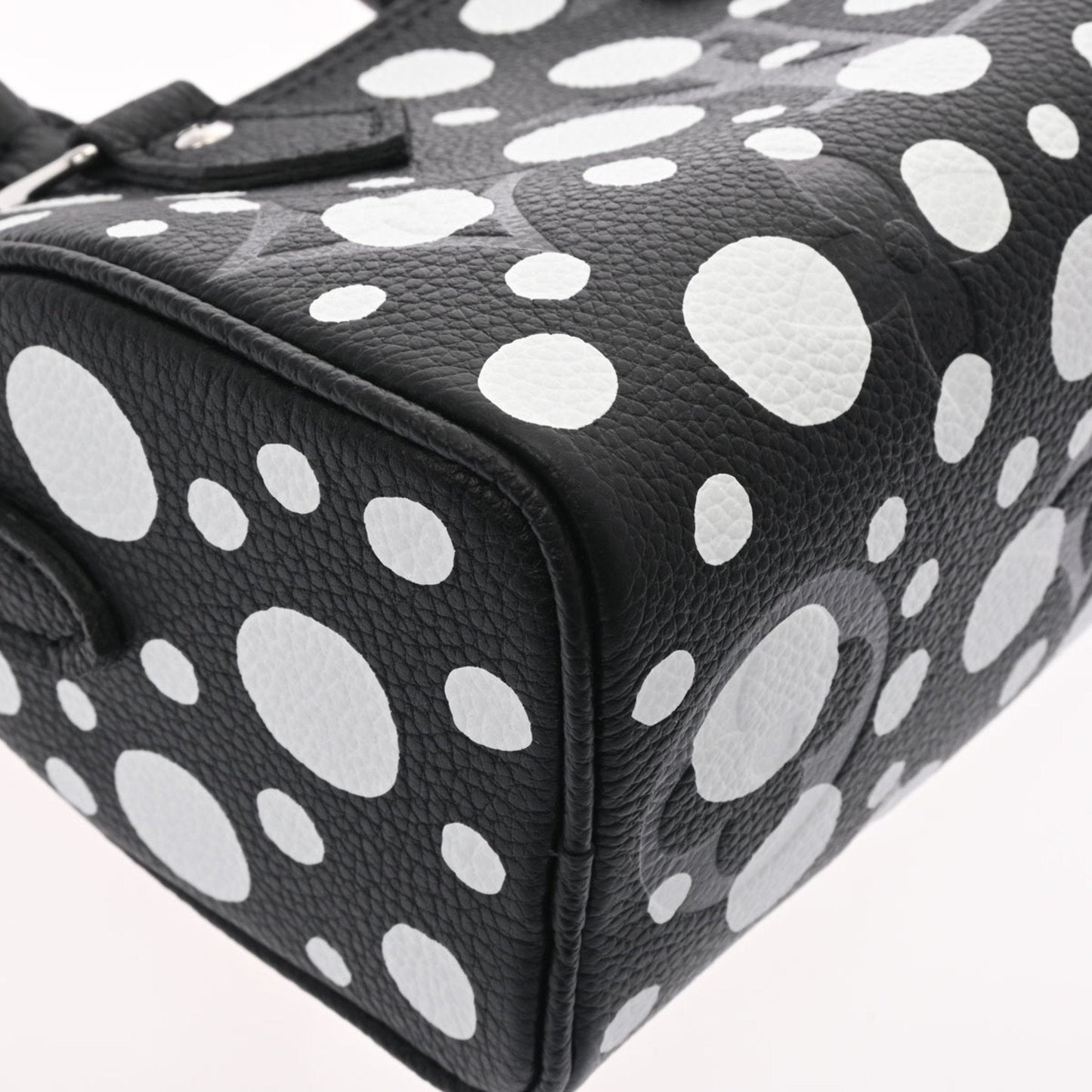 LOUIS VUITTON Monogram Nano Speedy Yayoi Kusama Collaboration Black White M81456 Women's Implant [Dot] Shoulder Bag