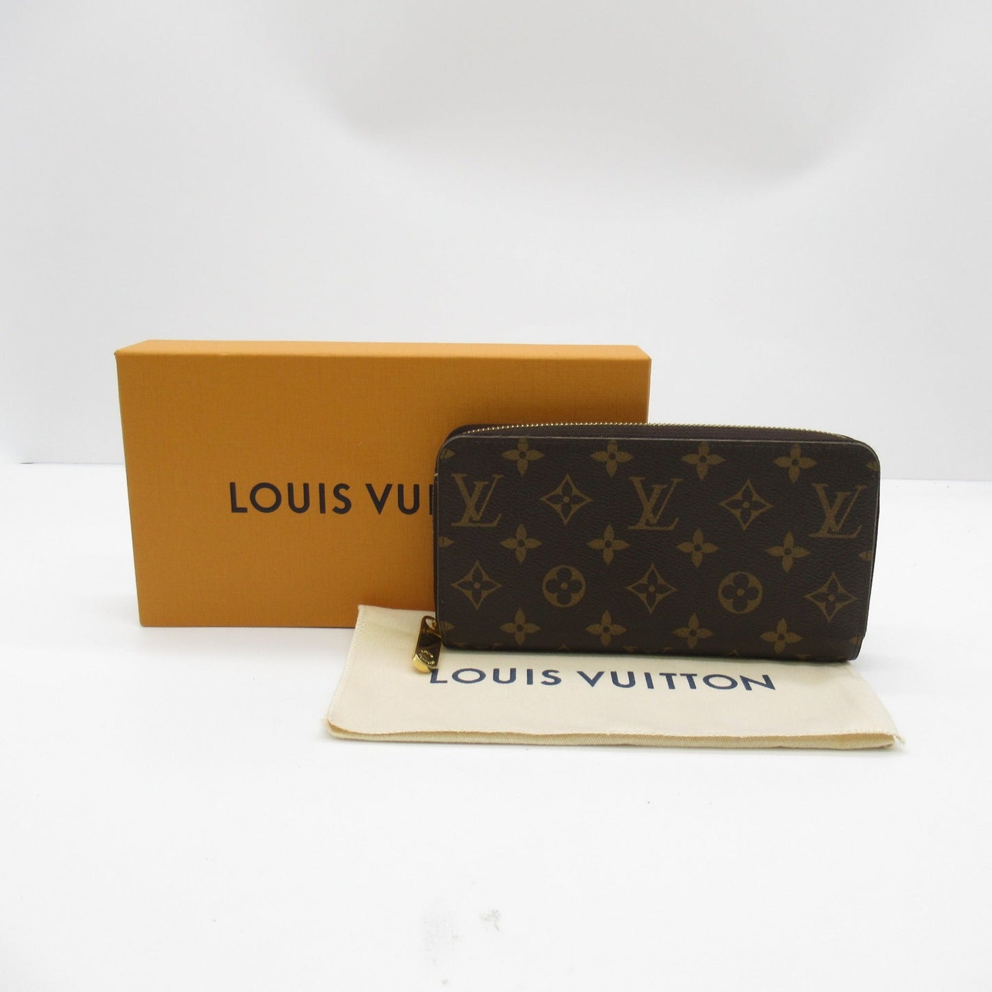LOUIS VUITTON Zippy Wallet Round Long Wallet Brown Coquelicot Monogram PVC coated canvas M41896