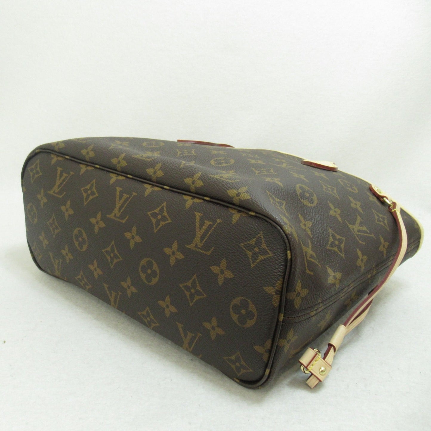 LOUIS VUITTON Never full PM Brown Pivoine Fuschia Monogram PVC coated canvas M41245