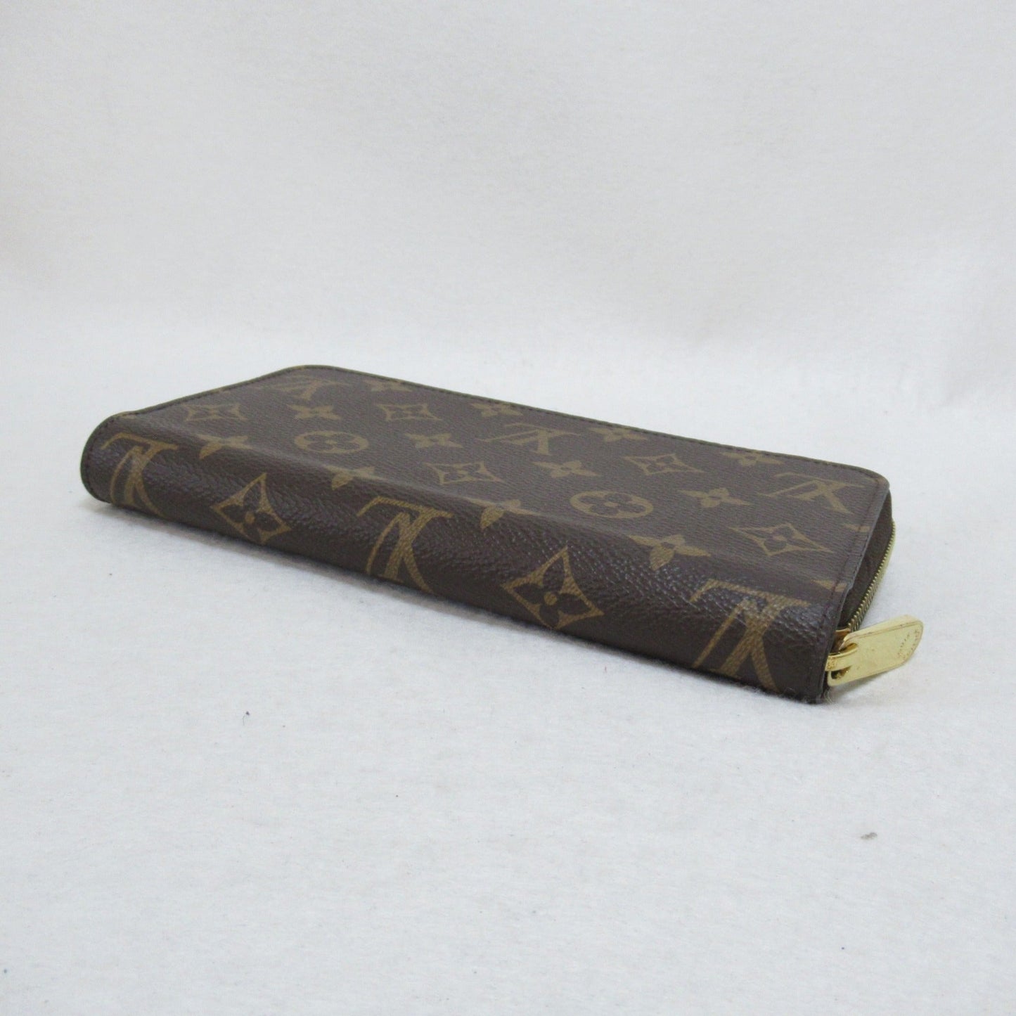 LOUIS VUITTON Zippy wallet purse Brown Pink Fuschia Monogram PVC coated canvas M41895