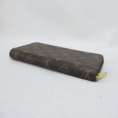 LOUIS VUITTON Zippy wallet purse Brown Pink Fuschia Monogram PVC coated canvas M41895