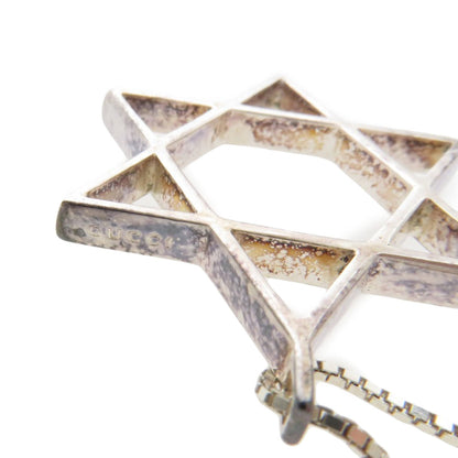 Gucci Star of David Necklace Silver Unisex GUCCI